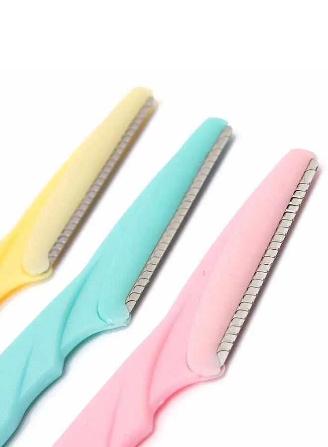Set Of 3 Eyebrow Razor Multicolour