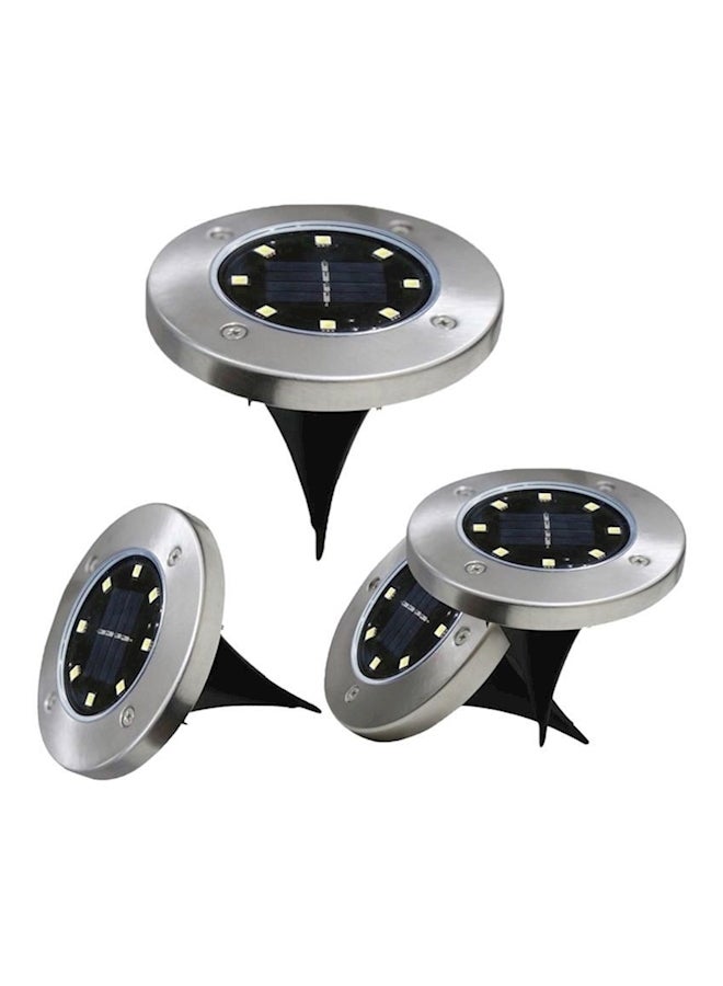 Generic 4-Piece 8 Led Solar Garden Lights White  - Image 2