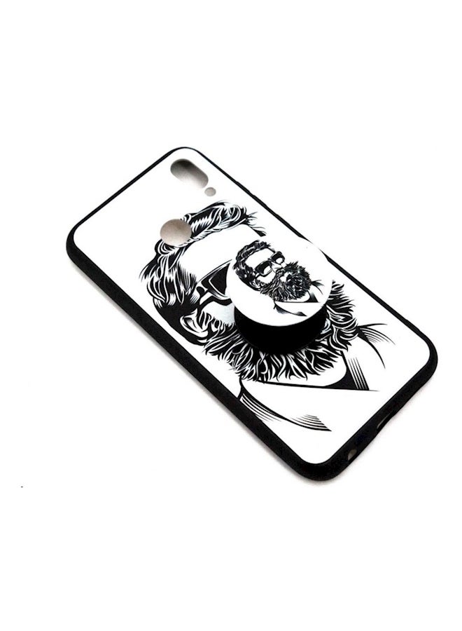 Generic - Protective Cover Case With A Popsocket Grip And Stand For Huawei Nova 3E/P20 Lite White - Image 1
