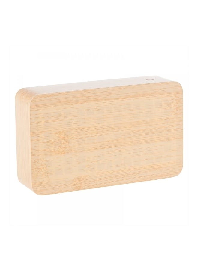 Wooden Desk Clock Beige  - Image 1