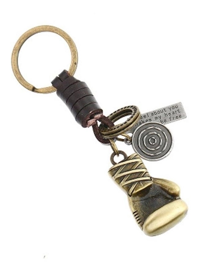Zinc Alloy Boxing Gloves Keychain - Image 1