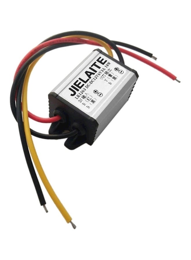 Waterproof Dc To Dc Converter 12V To 6V 2A 3A Auto Car Silver/ Black - Image 5