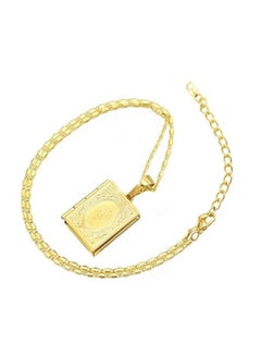 Islam Diy Quran Photo Box Necklaces Arabic Plated Pendant Religion Necklace