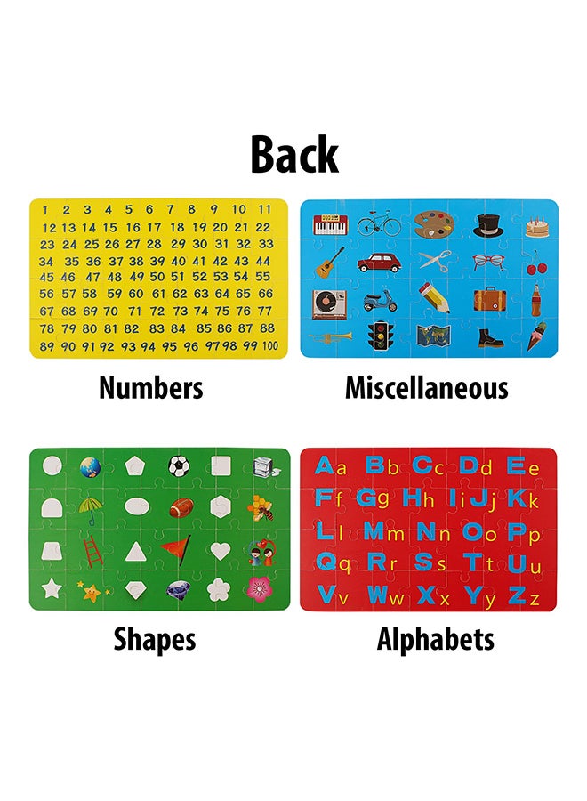 أحجية تركيب الصور المقطعة 4 في 1 بتصميم خشبي - Image 5