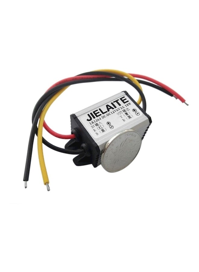 Waterproof Dc To Dc Converter 12V To 6V 2A 3A Auto Car Silver/ Black - Image 4