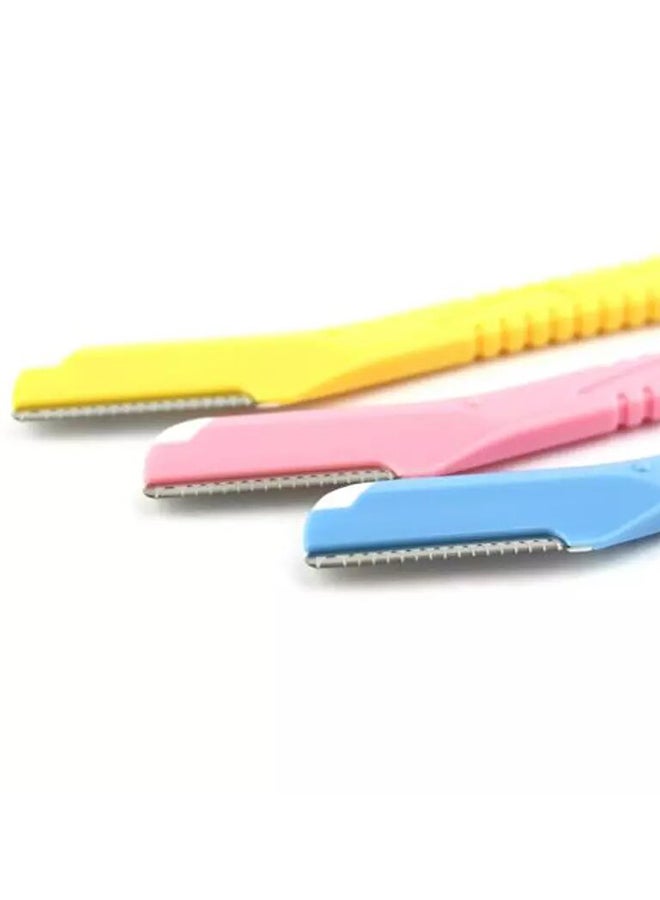 Set Of 3 Eyebrow Razor Multicolour