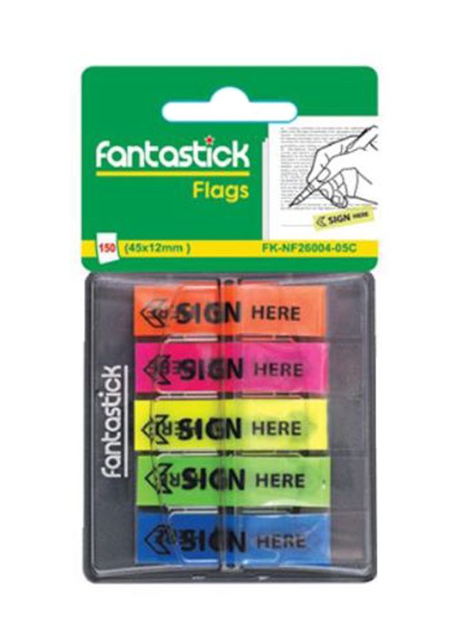 Fantastick Sign Here Tape Flags Multicolour 