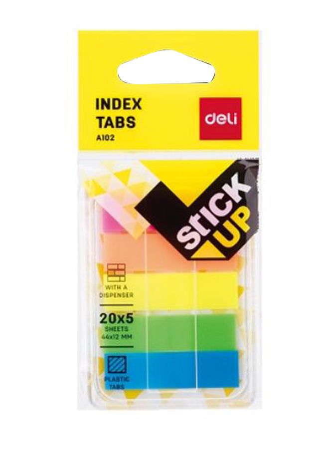 Deli 5 Colour Index Tabs Sticky Note Multicolour