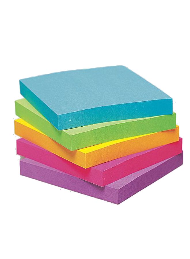 3M 5- Piece Post It Ultra Color Sticky Note Pad Set Multicolour