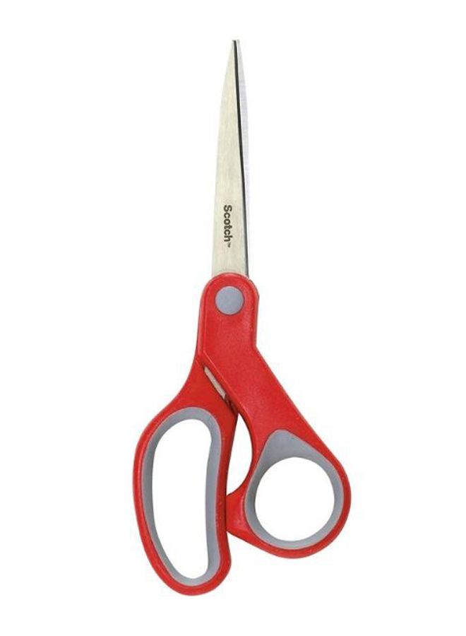 3M Multi Purpose Scissor Red/Grey - Image 1