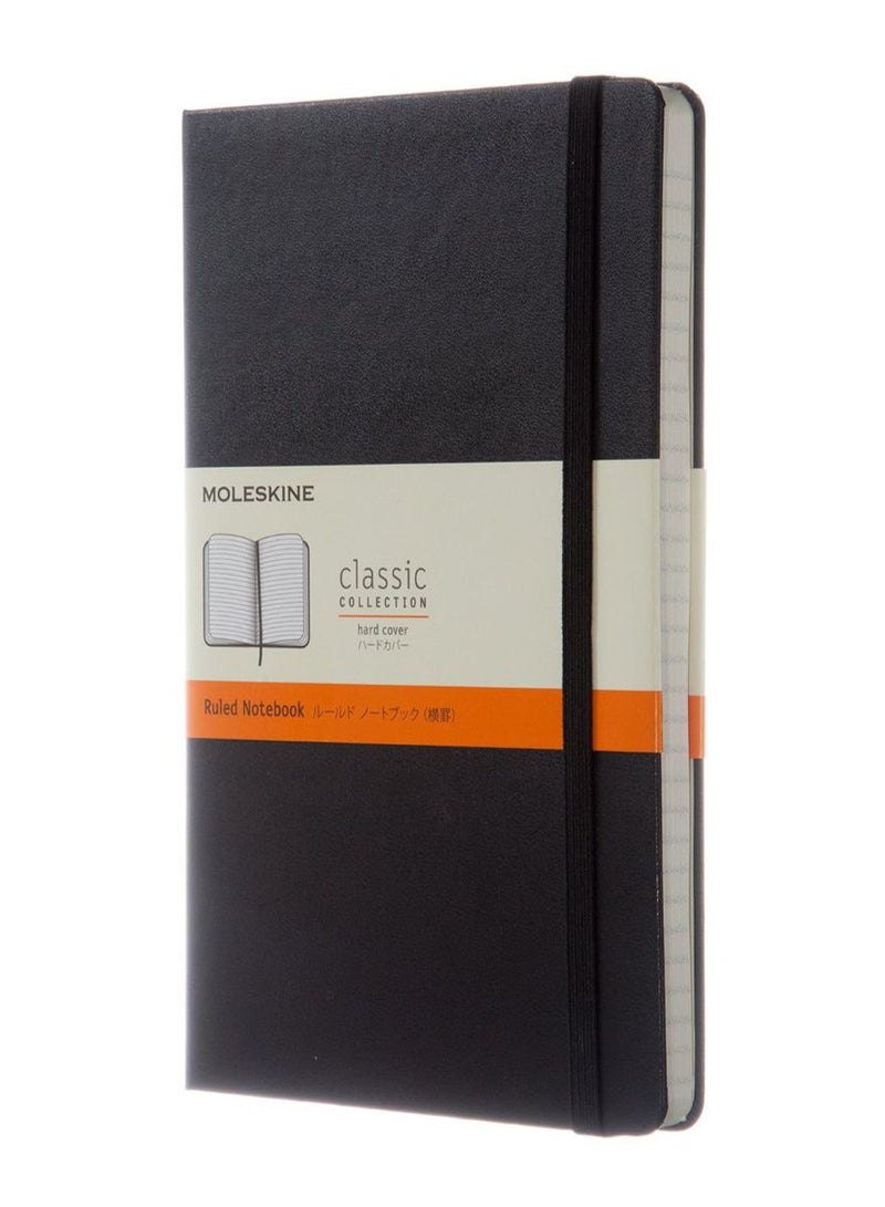 موليسكين دفتر كبير مسطر أسود