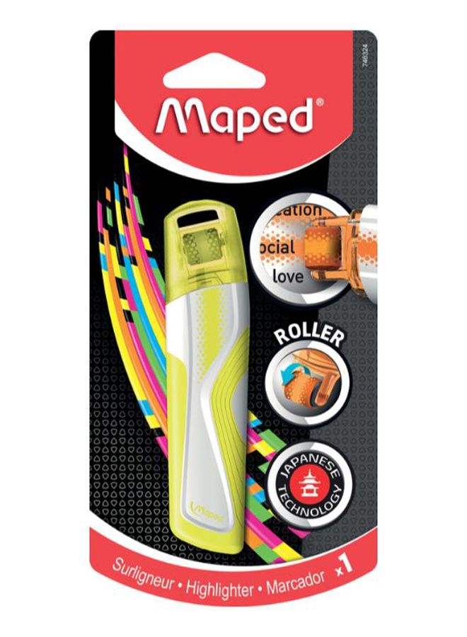 Maped Roller Highlighter With Decor Yellow - Image 1