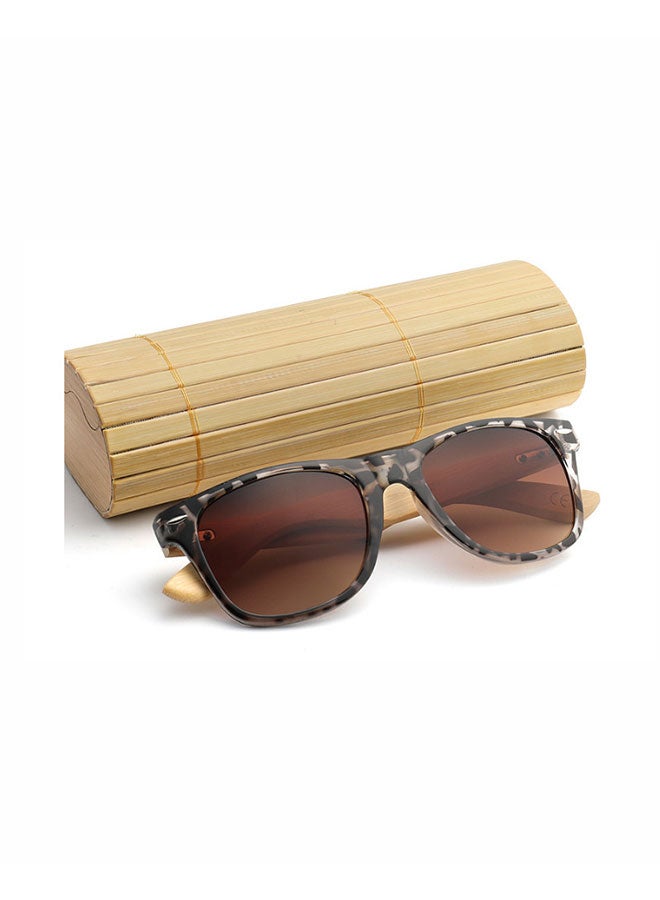 Bamboo Legs Wayfarer Sunglasses - Image 2