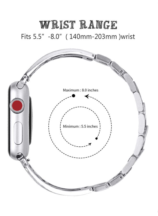ISank Replacement Band For Apple Watch Series Siliver - Image 3