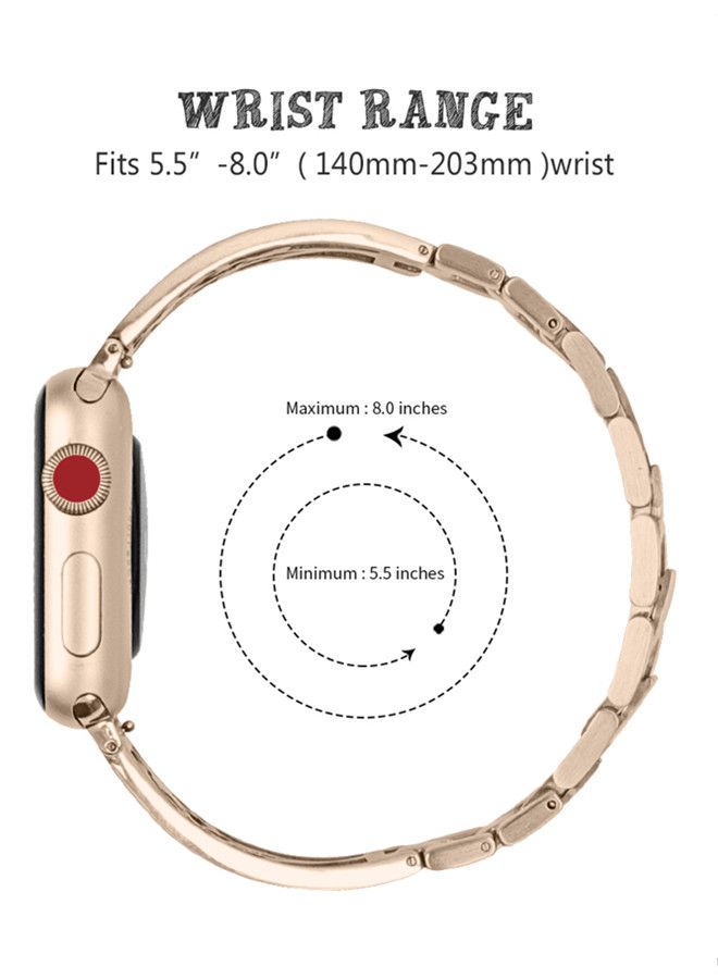 ISank Replacement Band For Apple Watch Series Gold - Image 2
