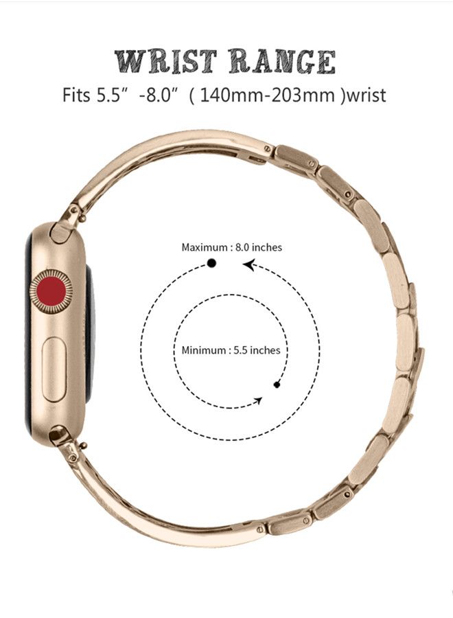 ISank Replacement Band For Apple Watch Series Gold - Image 2