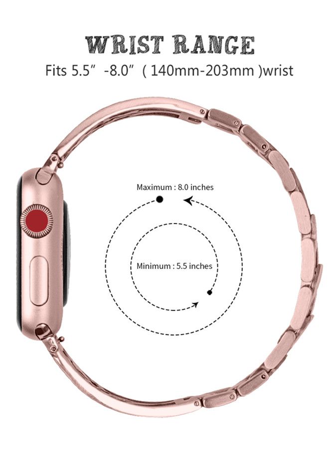 آيسانك سوار بديل لساعة أبل سيريس وردي أحمر - Image 2