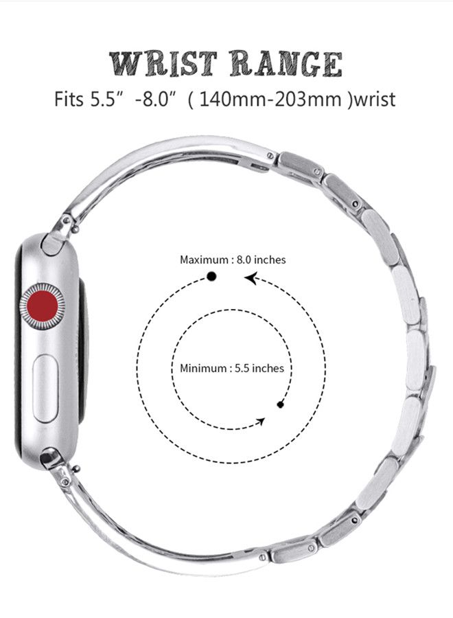 ISank Replacement Band For Apple Watch Series Siliver - Image 2