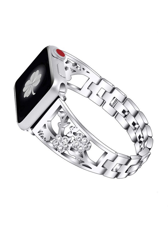 ISank Replacement Band For Apple Watch Series Siliver - Image 1