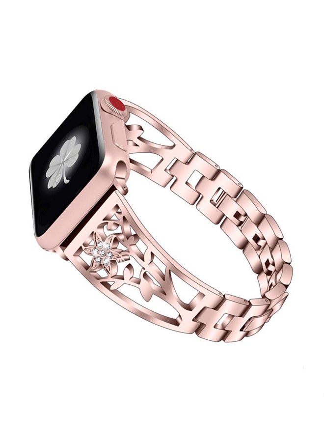 آيسانك سوار بديل لساعة أبل سيريس وردي أحمر - Image 1