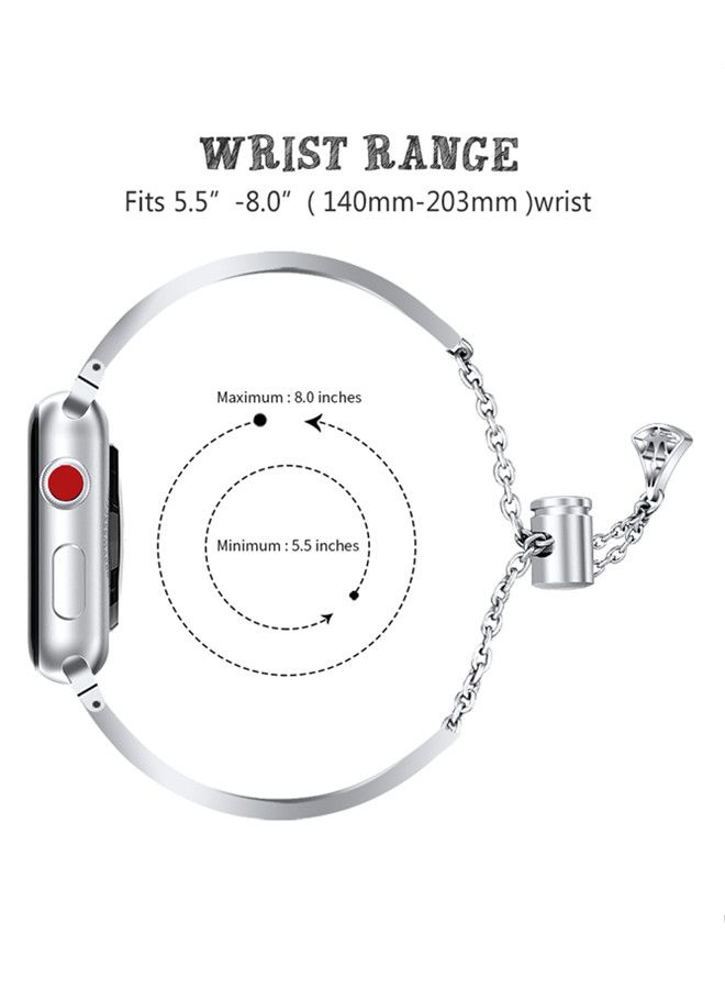 ISank Replacement Band For Apple Watch Series Siliver - Image 2