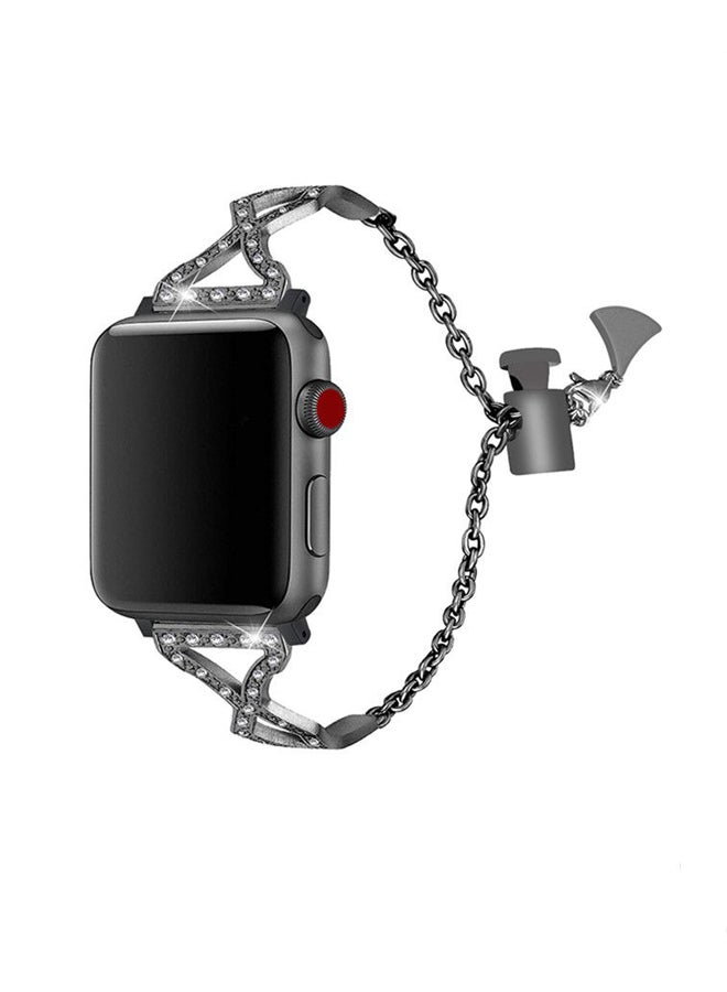 آيسانك سوار بديل لساعة أبل سيريس أسود - Image 1