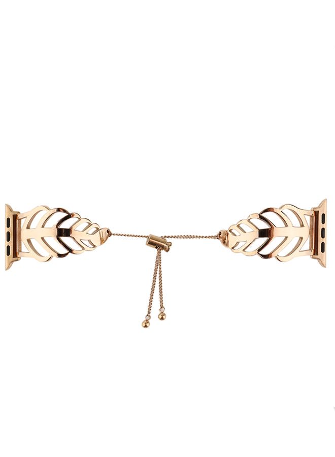 آيسانك سوار بديل لساعة أبل سيريس ذهبي وردي - Image 4