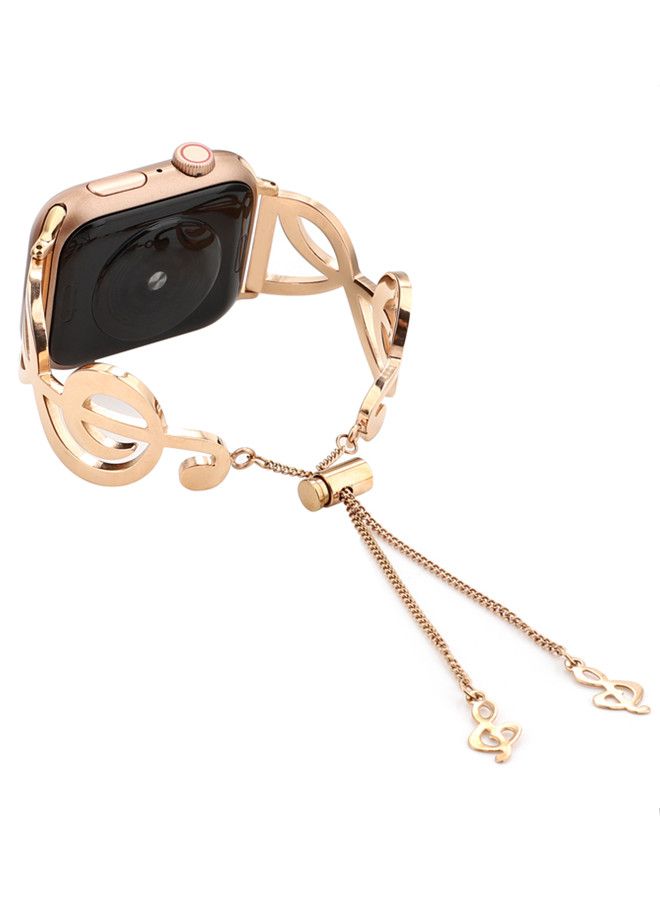 آيسانك سوار بديل لساعة أبل سيريس ذهبي وردي - Image 2