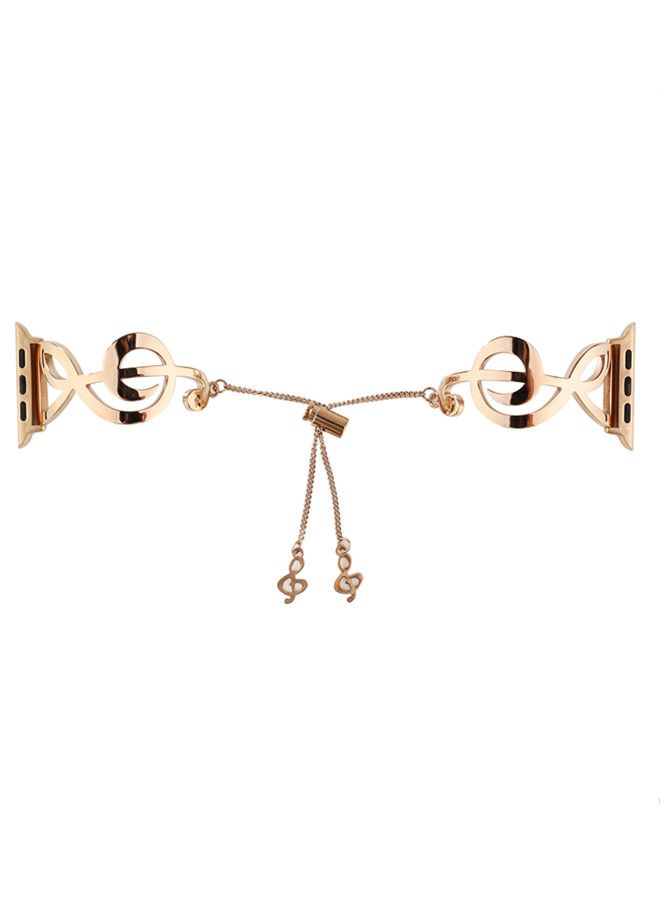 آيسانك سوار بديل لساعة أبل سيريس ذهبي وردي - Image 4