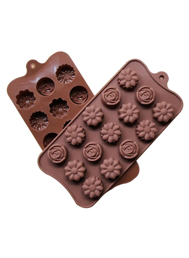 Bluelans Flower Rose Chocolate Baking Mould Coffee 