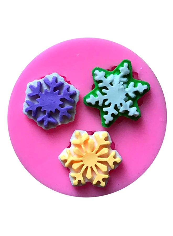 Bluelans Christmas Sugar Craft Chocolate Fondant Cake Border Decor Mold Silicone Mould 2 Pink  - Image 2