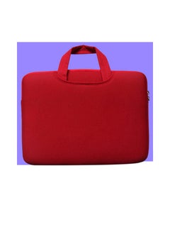 Lss Soft Sleeve Bag Case Briefcase Pouch For Ultrabook Laptop Notebook Portable Handle Bag 14-inch Red  - Image 2