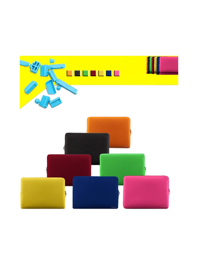 Lss Zipper Soft Case For Ultrabook Laptop Notebook Portable Sleeve Bag 14-inch Pink - Image 4