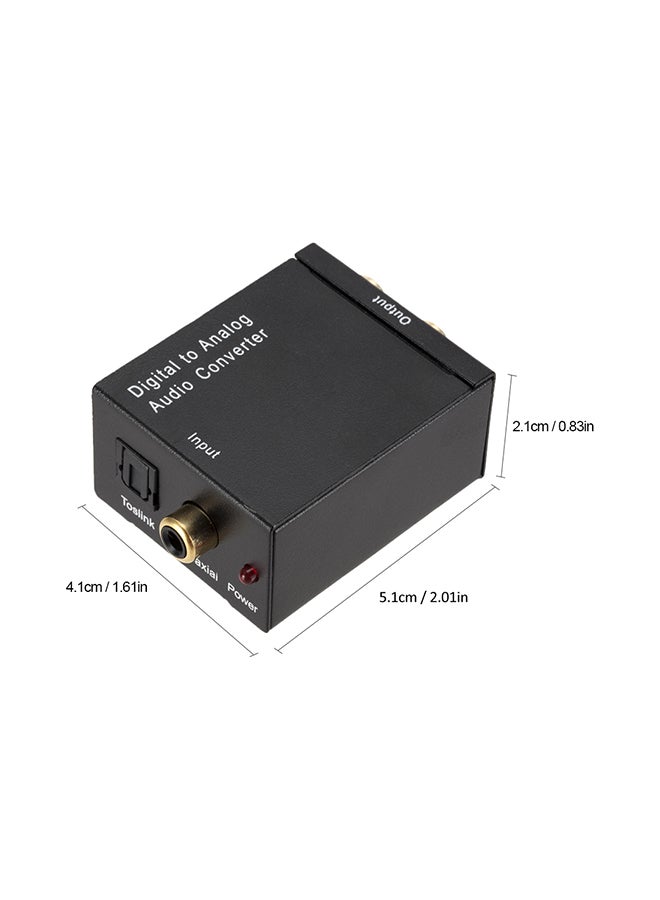 Digital To Analog Audio Converter With Data Cable Black - Image 5