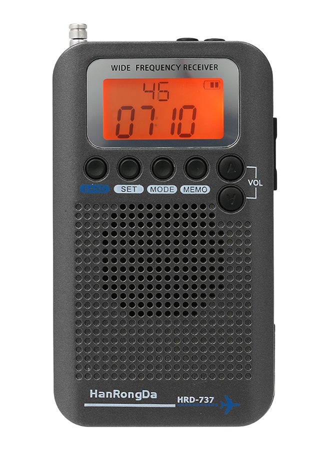 HanRongDa - Portable Mini Radio V581 Black - Image 1