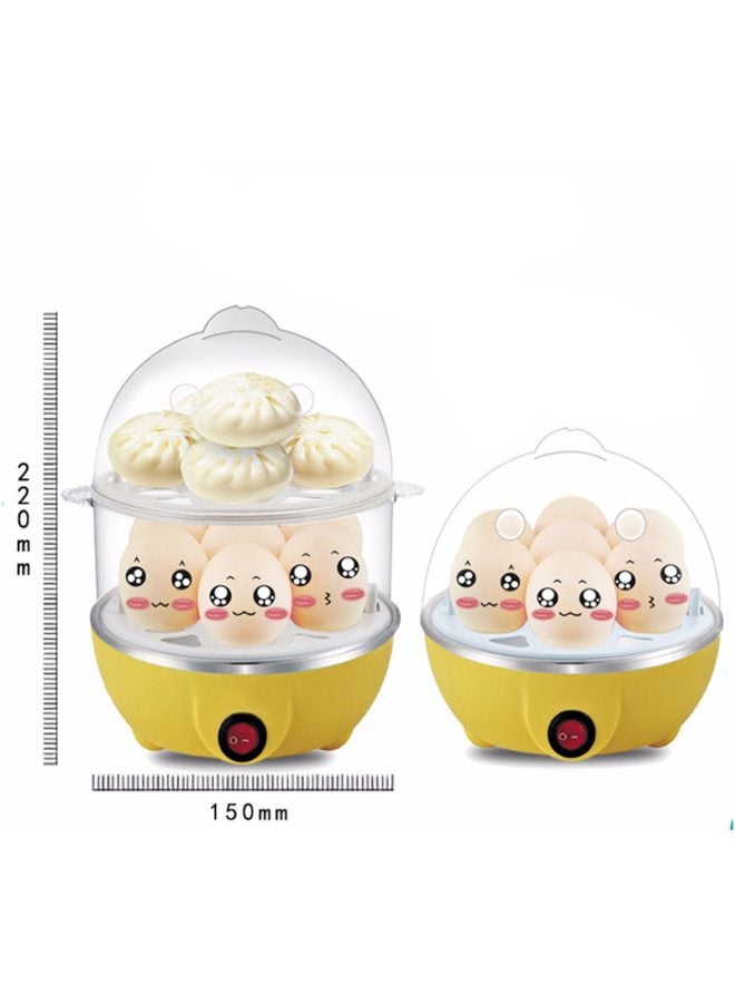 Multifunctional Automatic Double Layer Egg Boiler PO12364 Multicolour  - Image 2