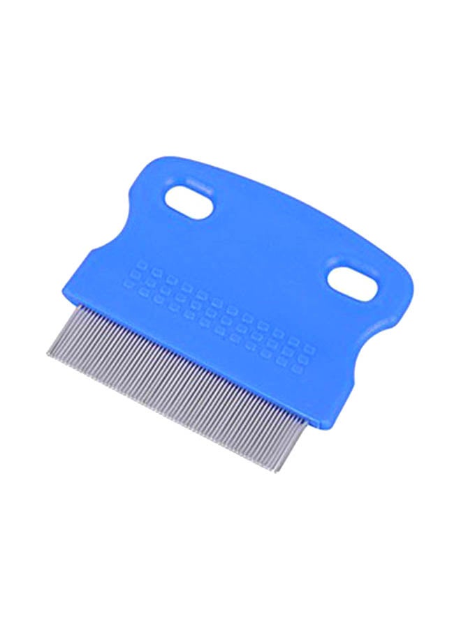 مشط إزالة البراغيث للحيوانات الأليفة أزرق / فضي one size yard