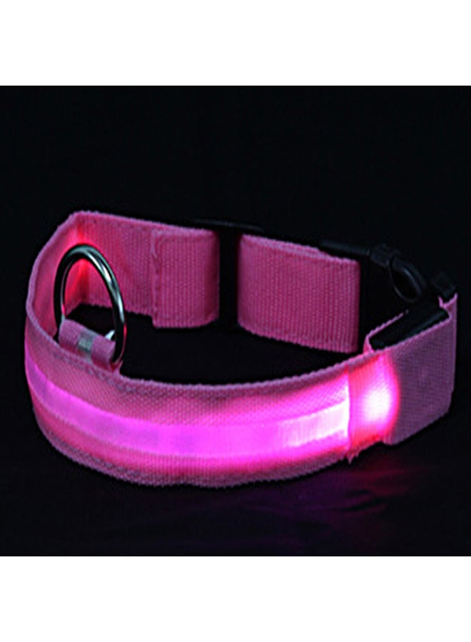 Generic Night Safety LED Adjustable Pet Collar Pink Syard  - Image 2