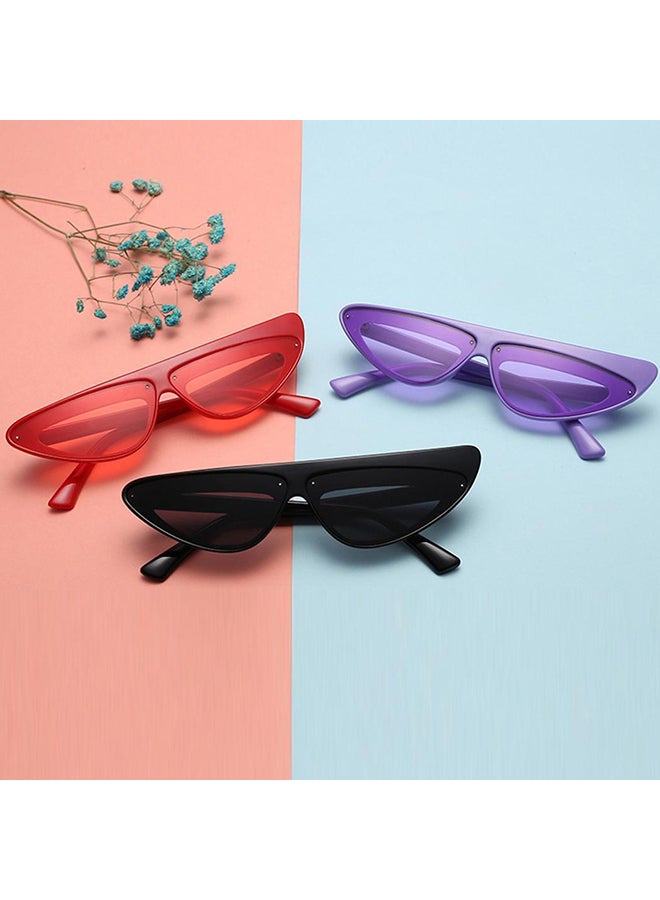 Women's Retro Plastic Frame Triangular Sunglasses - Image 5