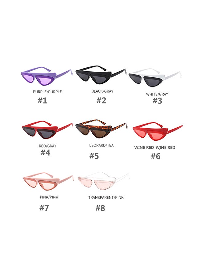 Women's Retro Plastic Frame Triangular Sunglasses - Image 2