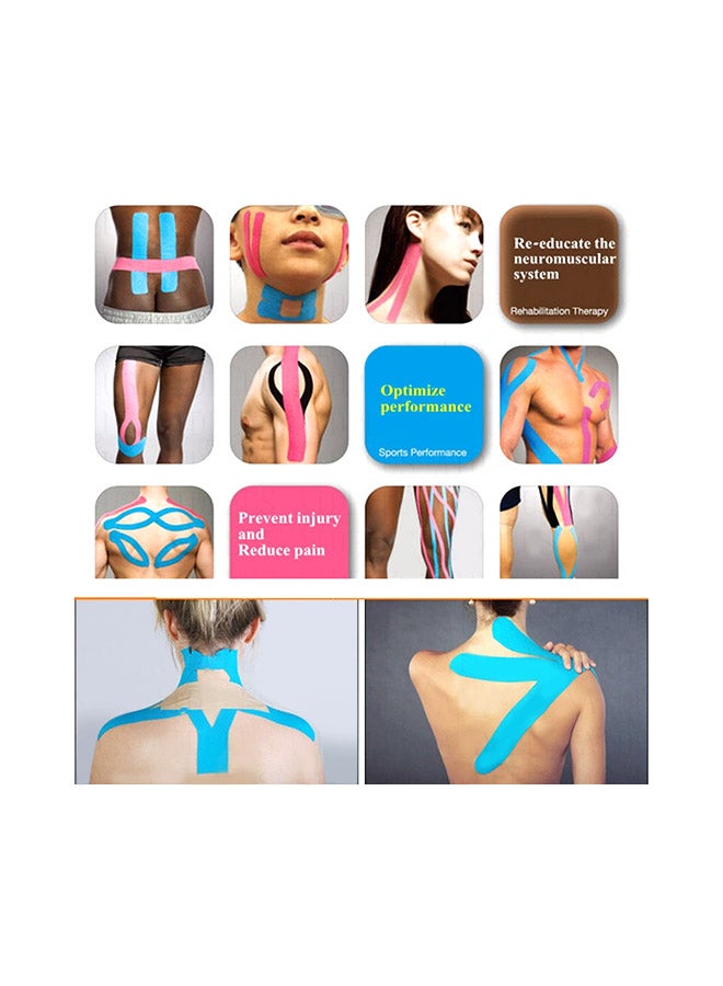 Generic 10-Piece Self-Adhesive Tape Anti-Freeze Face Muscle Internal Effect Patch Sports Bandage  - Image 2