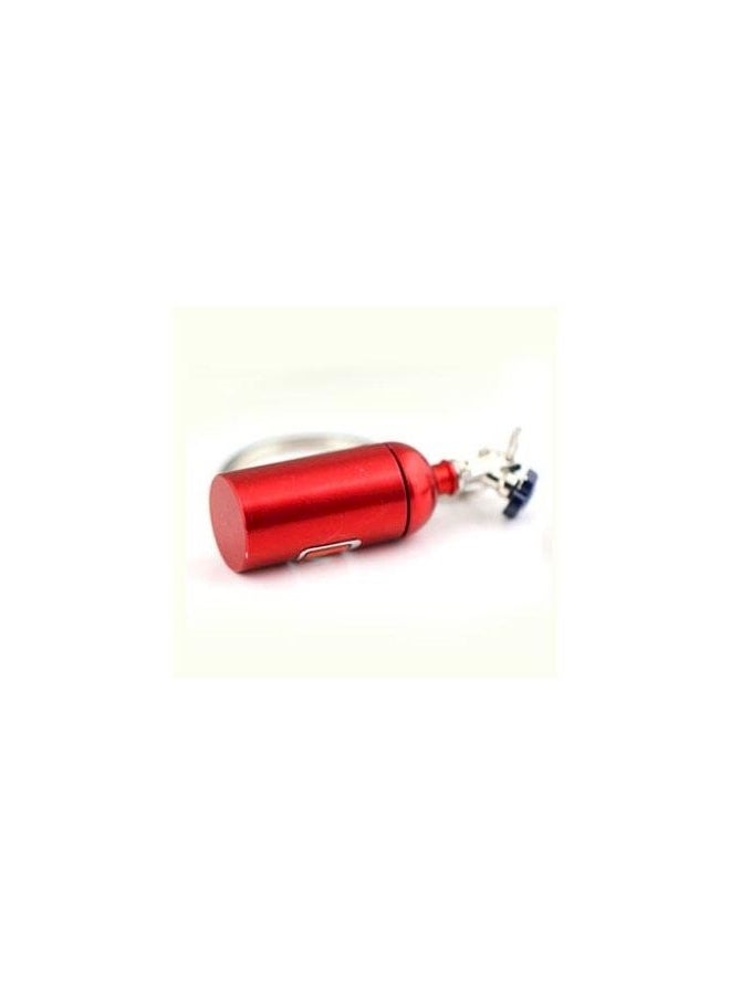 NOS Cylinder Keychain Red/Silver - Image 3