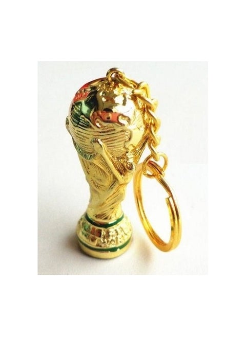 World Cup Trophy Keychain Gold