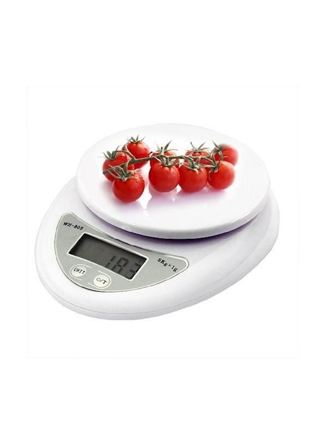 ميزان رقمي بشاشة LCD يقيس حتى 5 كجم أبيض - Image 3