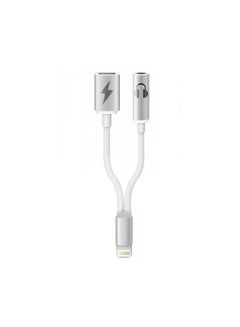 Lightning To 3.5 mm Audio Adapter For iPhone 7/7 Plus White