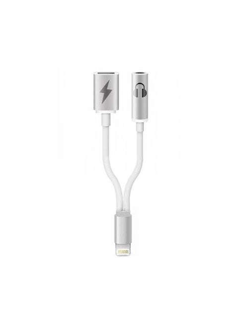 Lightning To 3.5 mm Audio Adapter For iPhone 7/7 Plus White