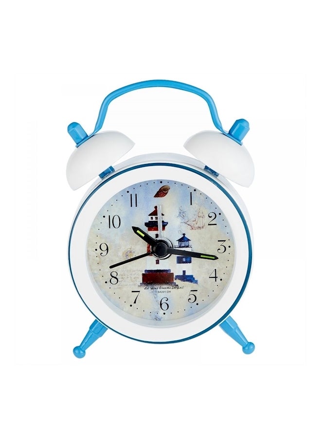 Round Belt Battery Mini Alarm Clock Multicolour  - Image 1