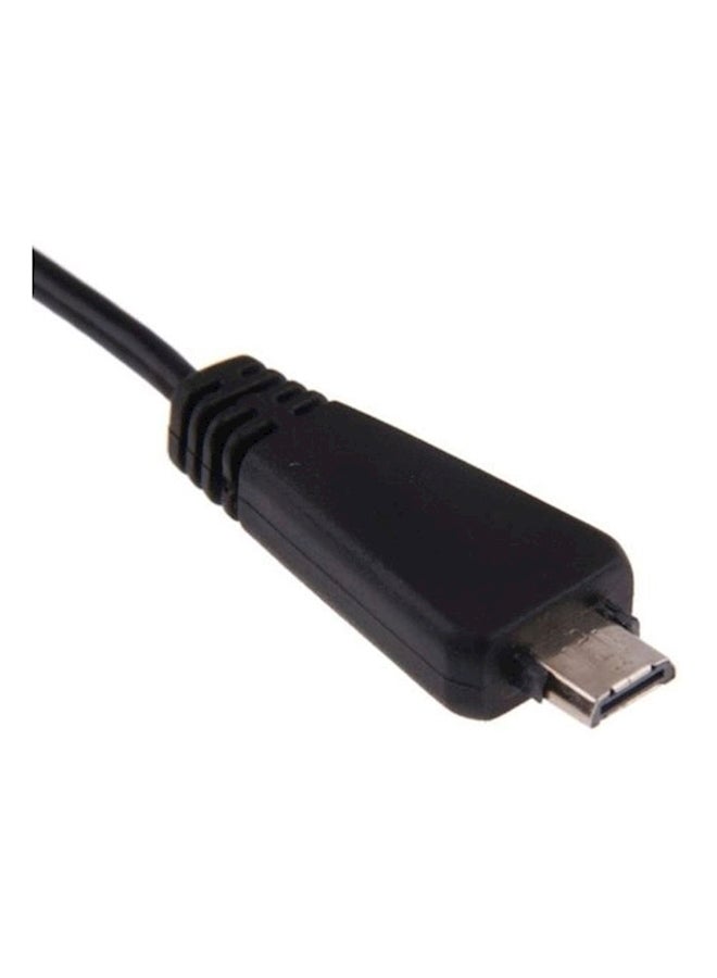Data Sync Charge Cable For Sony Camera Black - Image 1