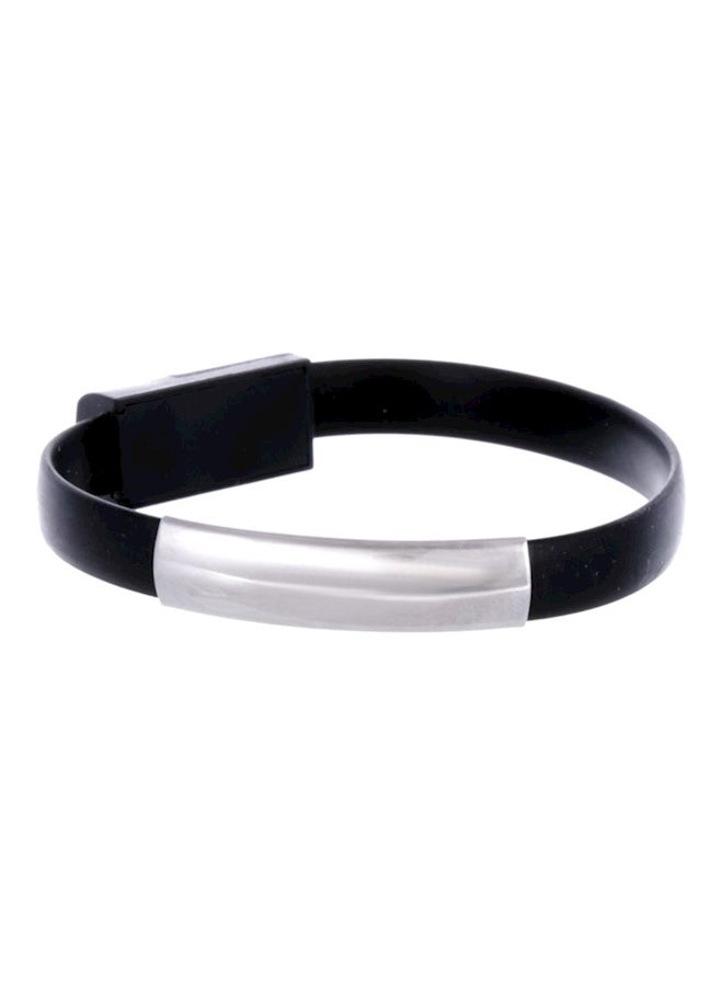Bracelet With Data And Charging Cable For iPhone 5/iPhone 6 Black  - Image 2