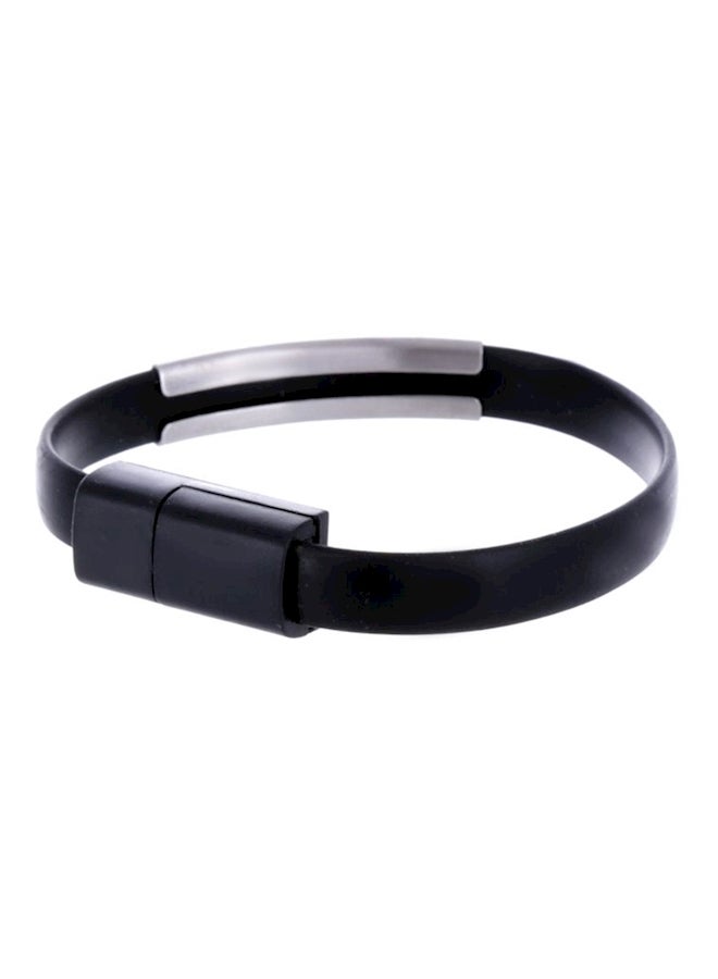 Bracelet With Data And Charging Cable For iPhone 5/iPhone 6 Black  - Image 4